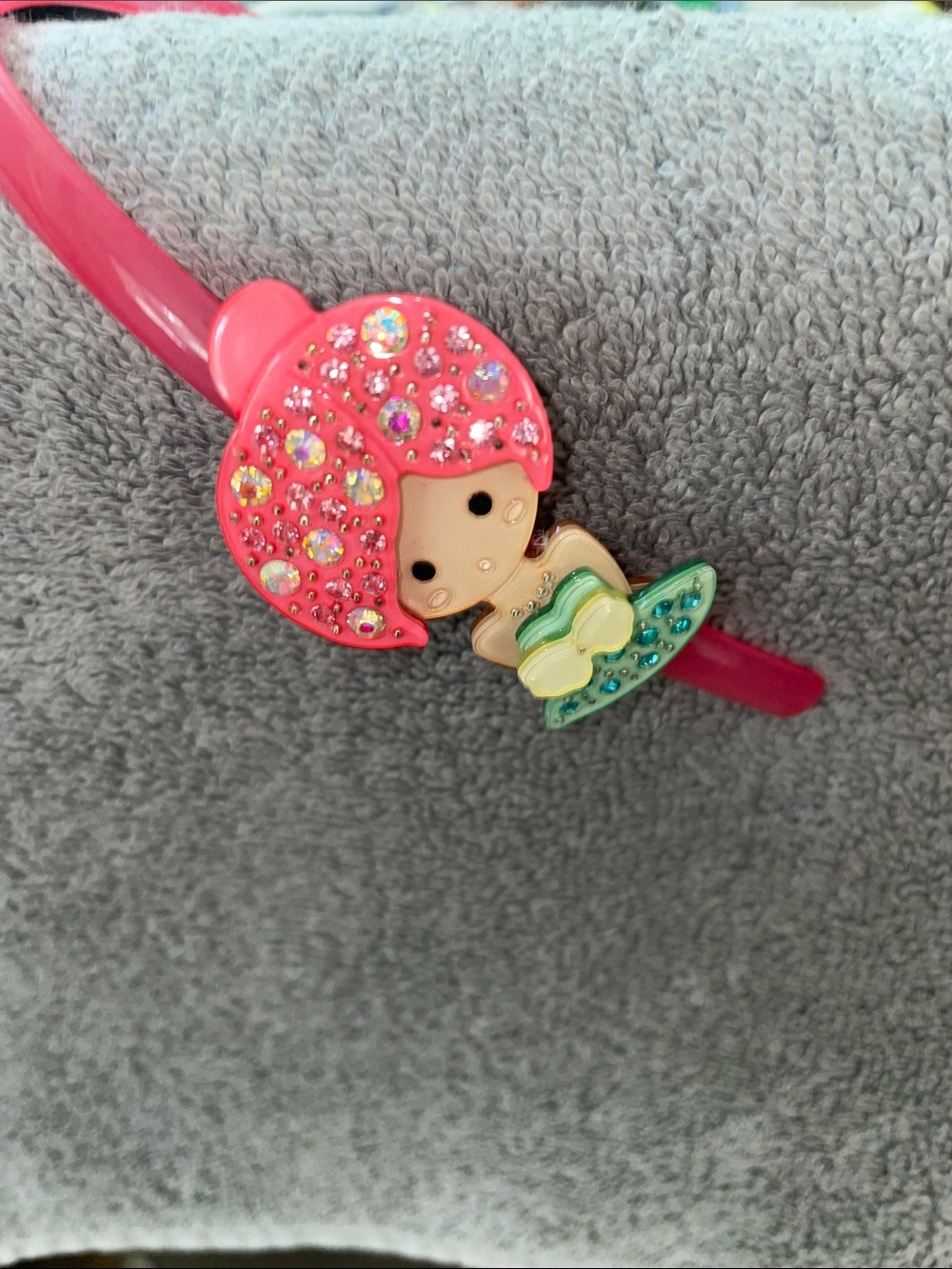 Kids Sparkle Decirative Headband - Pink & Green